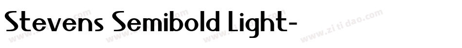 Stevens Semibold Light字体转换